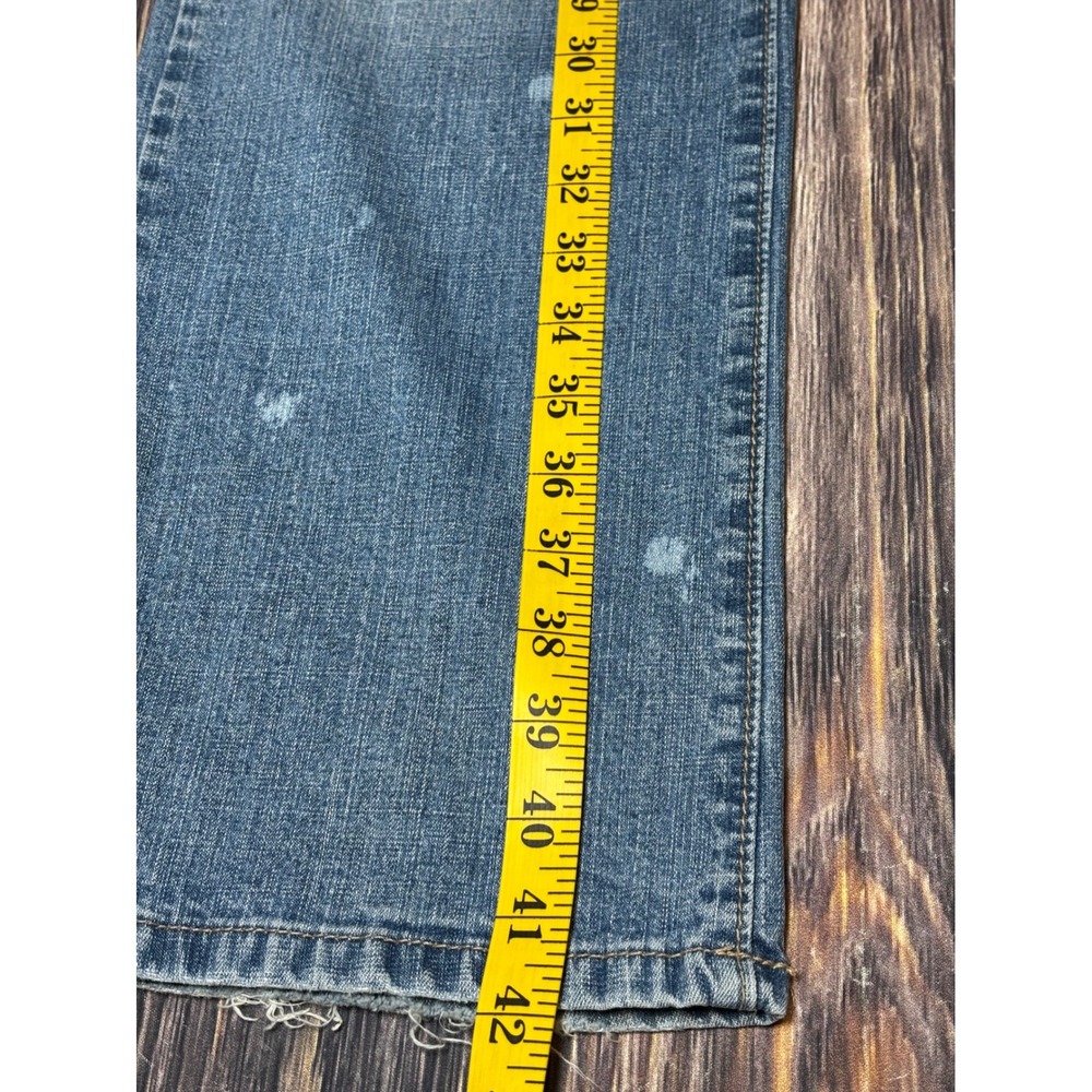 J6 Premium Jeans Women Flare Bootcut Light Wash Embroidered Pockets Size 14 - Picture 4 of 16